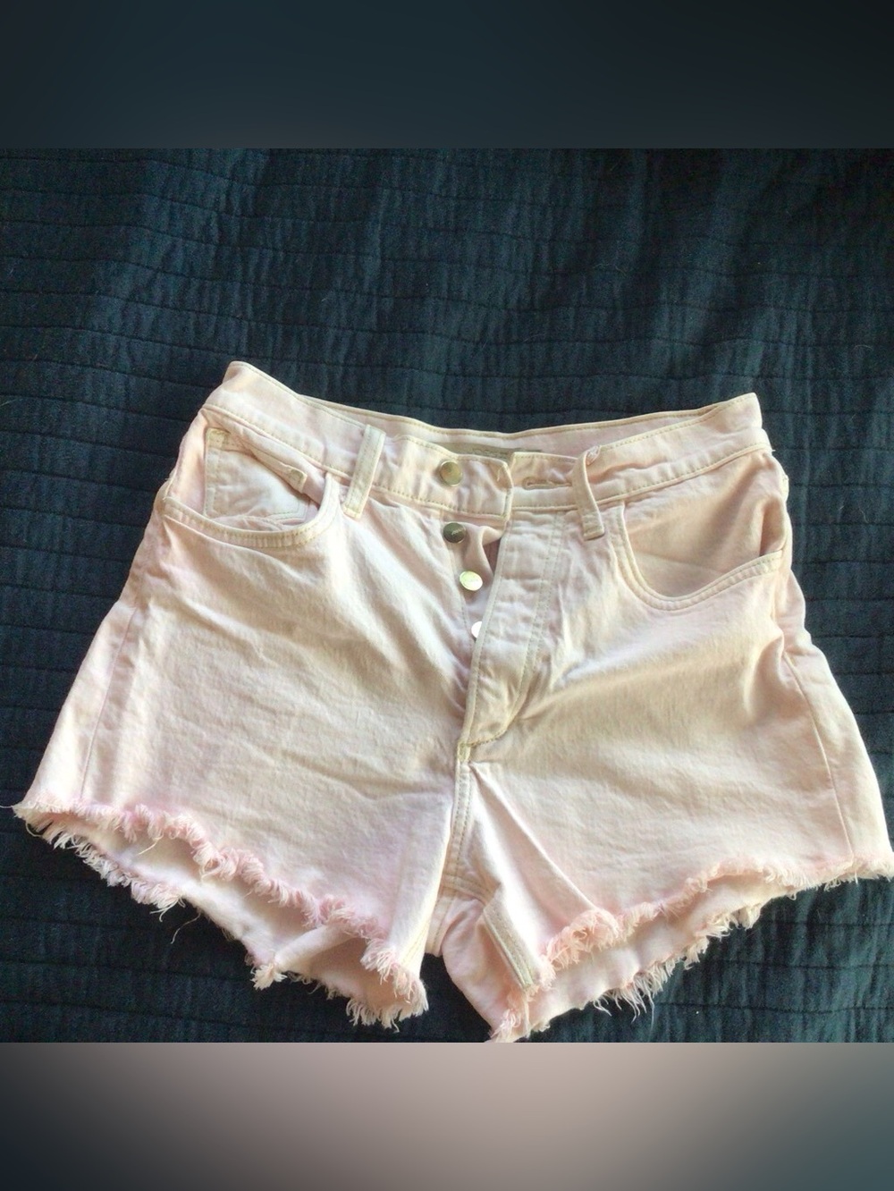 High-Rise Women's Pink Denim Cut off Shorts